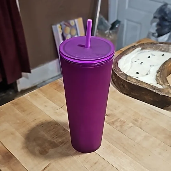 Purple soft touch starbucks tumbler - Picture 6 of 8